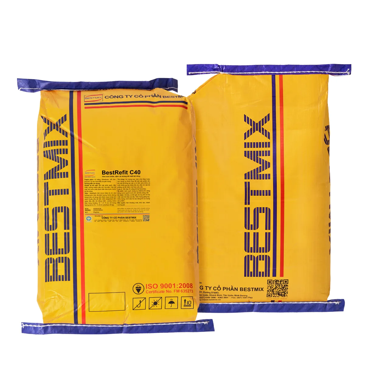 Vữa sửa chữa mỏng gốc xi măng – polymer BestRefit C40